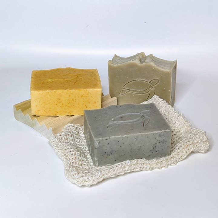 Soap Gift Set, Palm Free Soap, Natural, Gifts for Nature Lovers, Christmas Gifts, Gifts for Teachers, Save the Sea Turtle Gifts for wholesale by Chelonia Soap and Salve