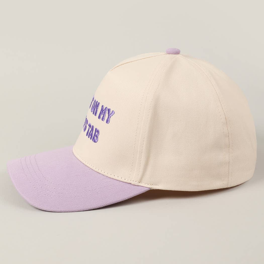 Fashion City - Wholesale Baseball Cap - Unisex - Put It On My Dad's Tab Embroidery Two-Tone Hat37
