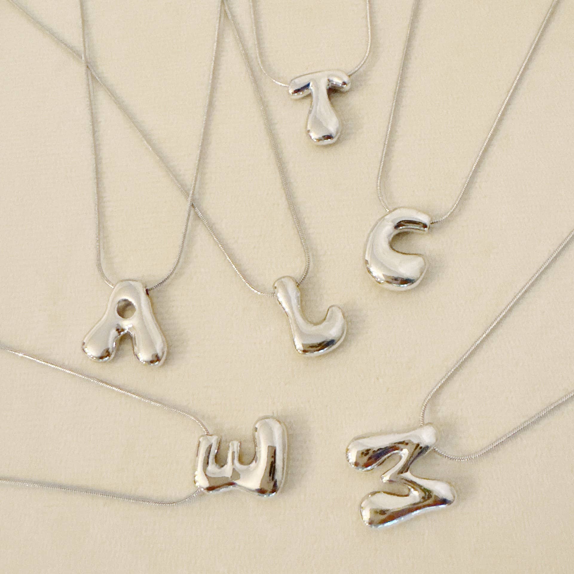 Ellison+Young - Wholesale Pendant/Charm Necklace - Balloon Letter Initial Necklace17