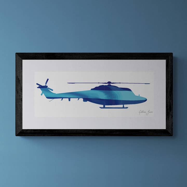 Lynx Mk7 Army Air Corps Print for wholesale by Gillian Jones Designs