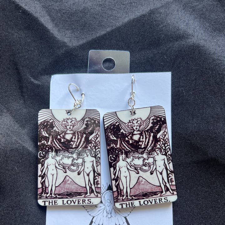 The Lovers Tarot Earrings for wholesale by Goth Light