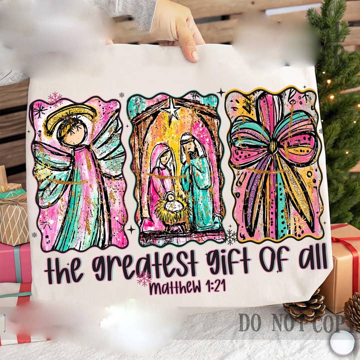 Preppy Christian Nativity Scene Tee, Faith Christmas Sweater for wholesale by NVC Ecommerce LLC