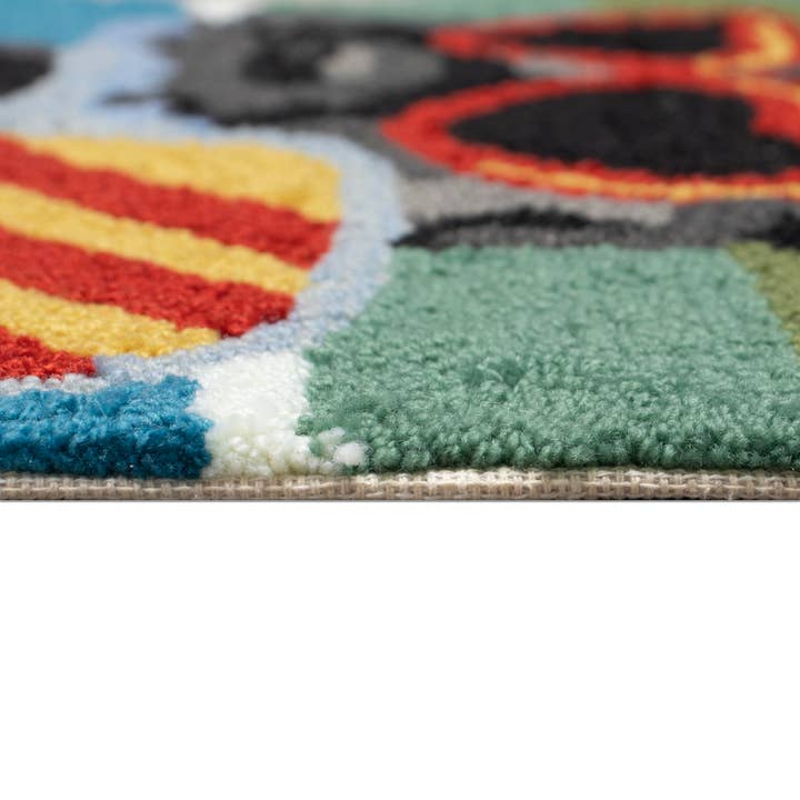 Frontporch Pickled Pups Indoor/Outdoor Rug Multi for wholesale on Faire2