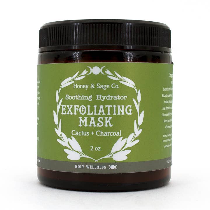 Exfoliating Mask: Cactus & Charcoal for wholesale by Honey & Sage Co