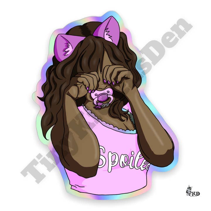 Adesivo de vinil POC adulto DDLG BDSM por atacado de TinyKittensDen