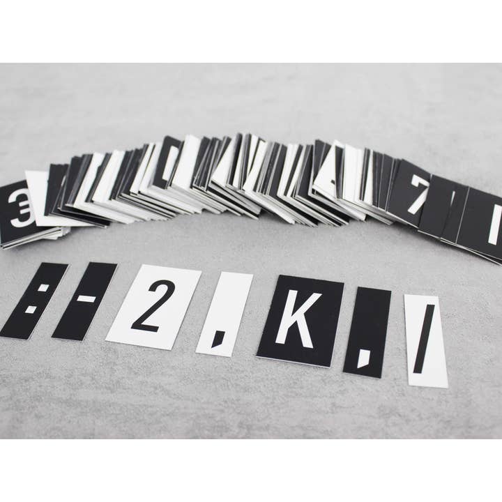 OtimSan - Wholesale Sign - Double Sided Letter and Number Cards5