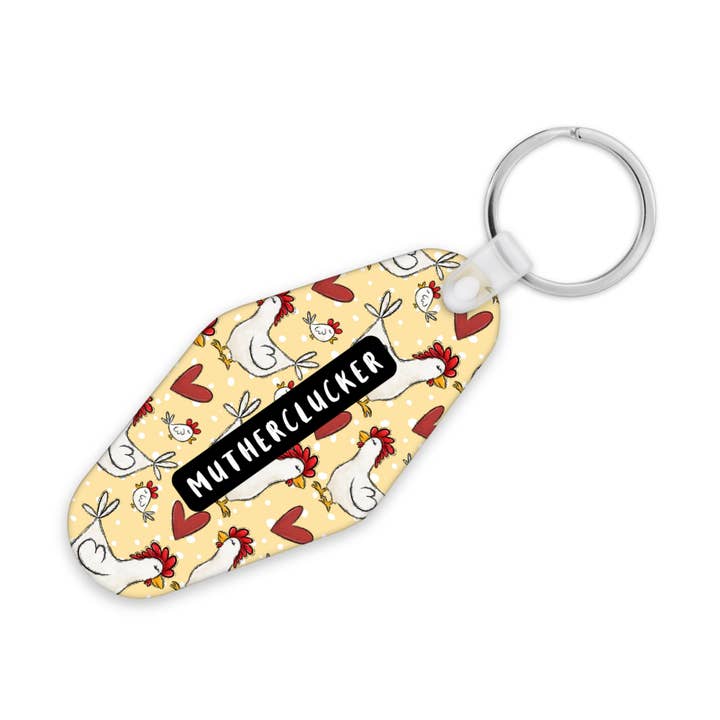 Mutherclucker | Motel Keyring for wholesale by The Pretty Things