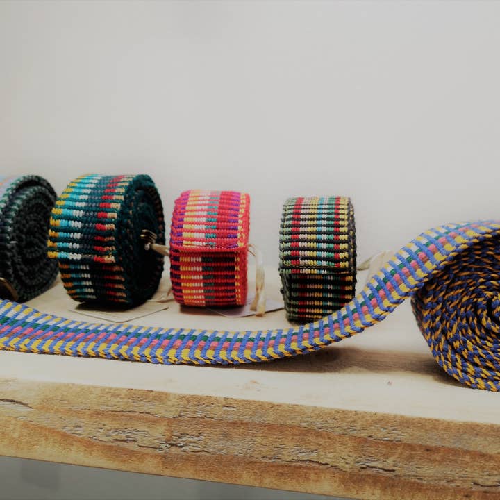 Cool Trade Winds - Wholesale Belt – Women's - Upcycled Multi Color Cotton Belts (Pack 6 Assorted Colors)1