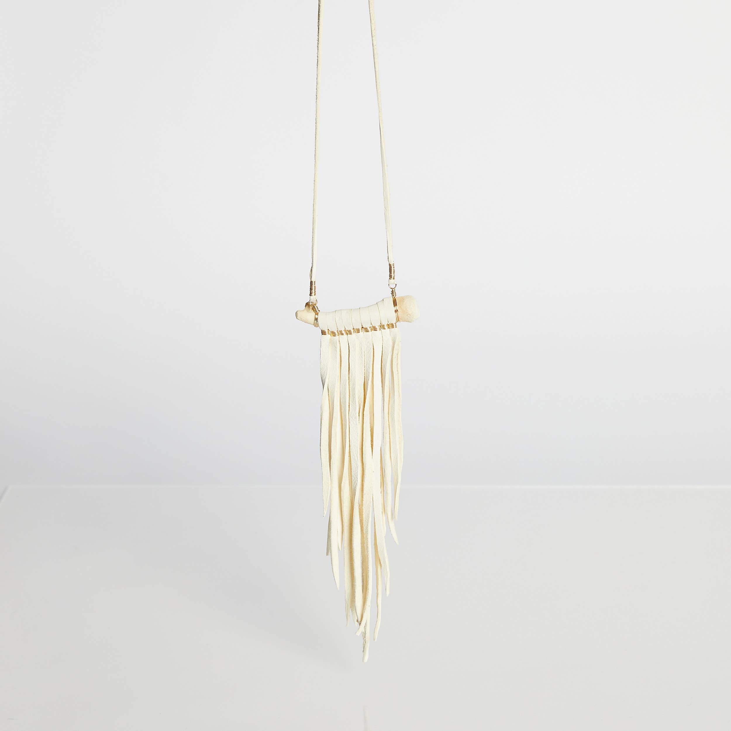 White Leather SKIN & BONE : NECKLACE for wholesale on Faire1