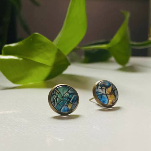Postage Stamp Jewelry - Wholesale Stud/Post Earrings - Assorted Stud Earrings8