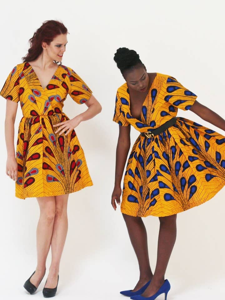 African Print Ankara women Tea Dress for wholesale by CUMO London