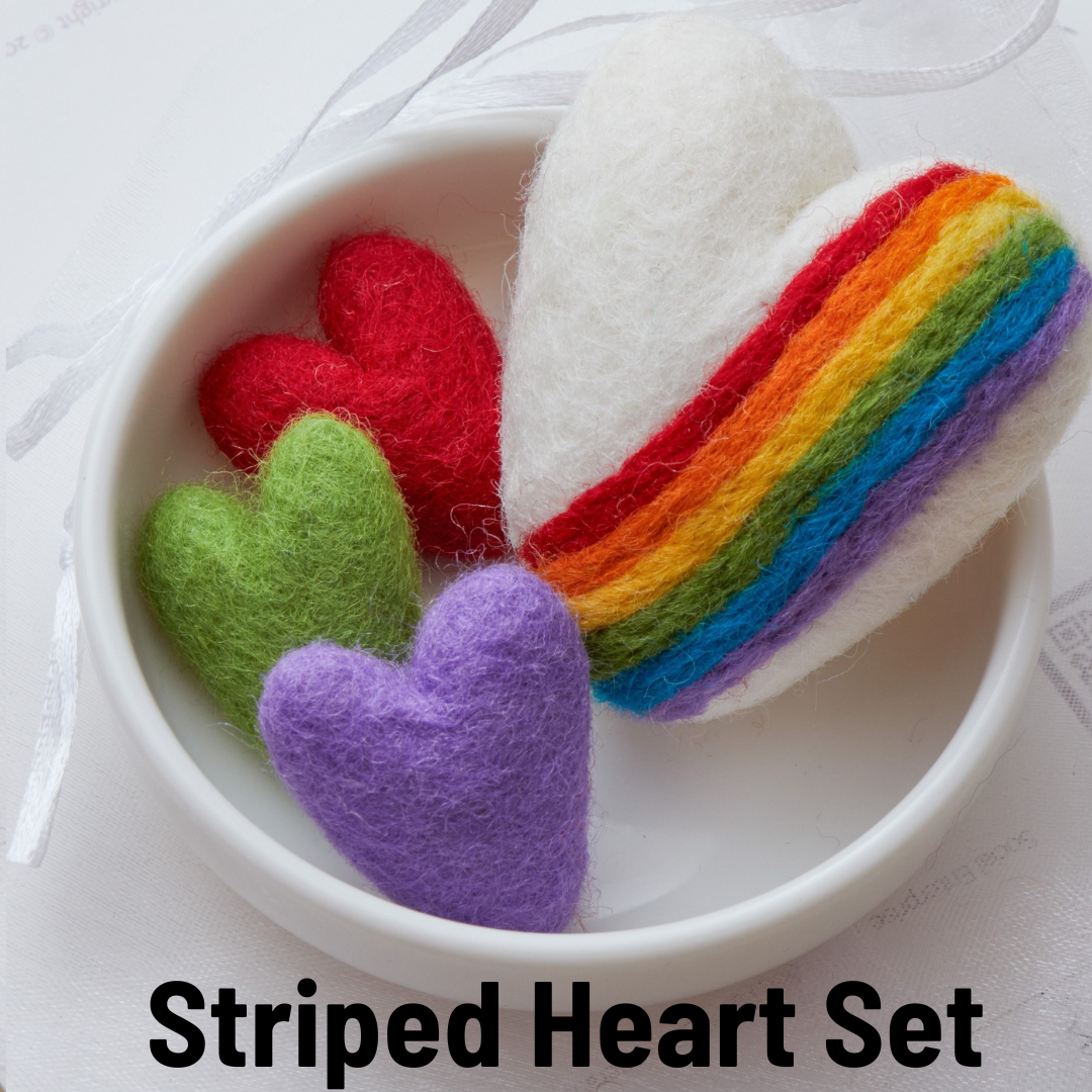 Your Heart's Content - Wholesale Decorative Tabletop Object - Wool Heart Sets, Valentines Day, Bowl Filler, Gifts for Her4