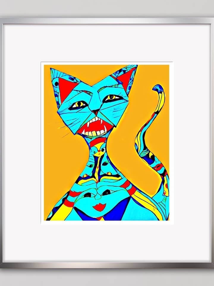 Cat Fine Art Print for wholesale by Art by Hannah Hannah