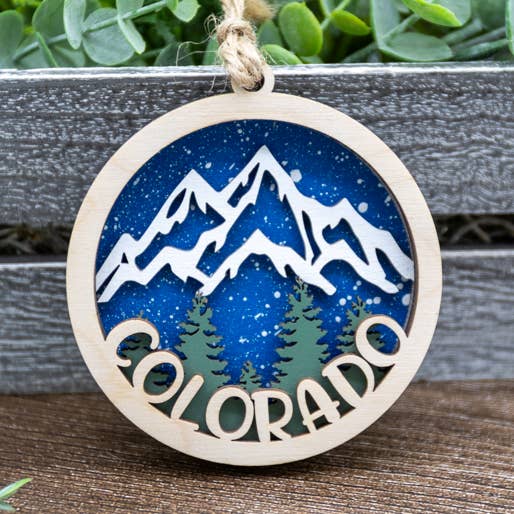 3D Colorado - Mountain Ornament for wholesale by Mile High Gifts