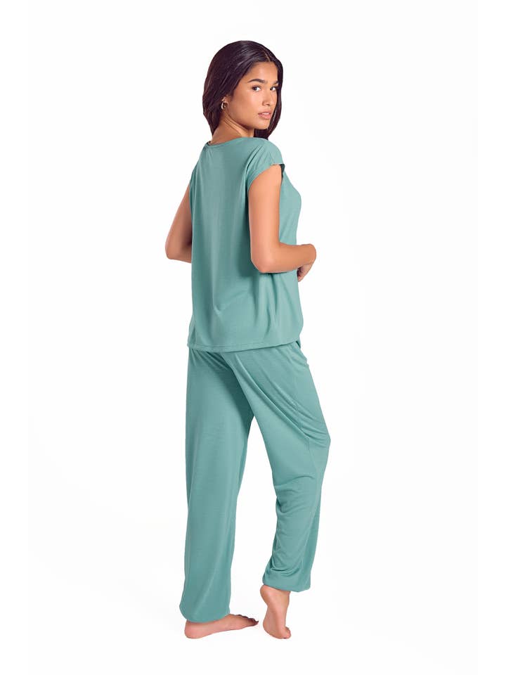 iCollection - Wholesale Nightgown - Women's - Cambria Soft Night Shirt-Dress with Side Pockets7