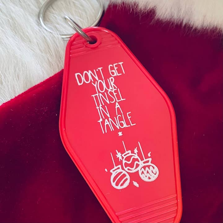 Motel Key Fob - Tinsel in a Tangle for wholesale by The 3 Sisters Design Co.