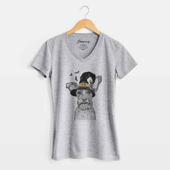 Witch Sawyer the Snorkie - Women's Perfect V-neck Shirt for wholesale by Inkopious