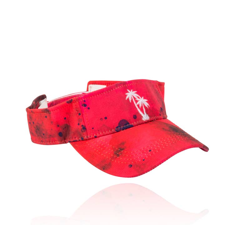 Venda - Visor Solar Tie Dye Taryn com Palmeira Bordada por atacado de Elsie & Zoey