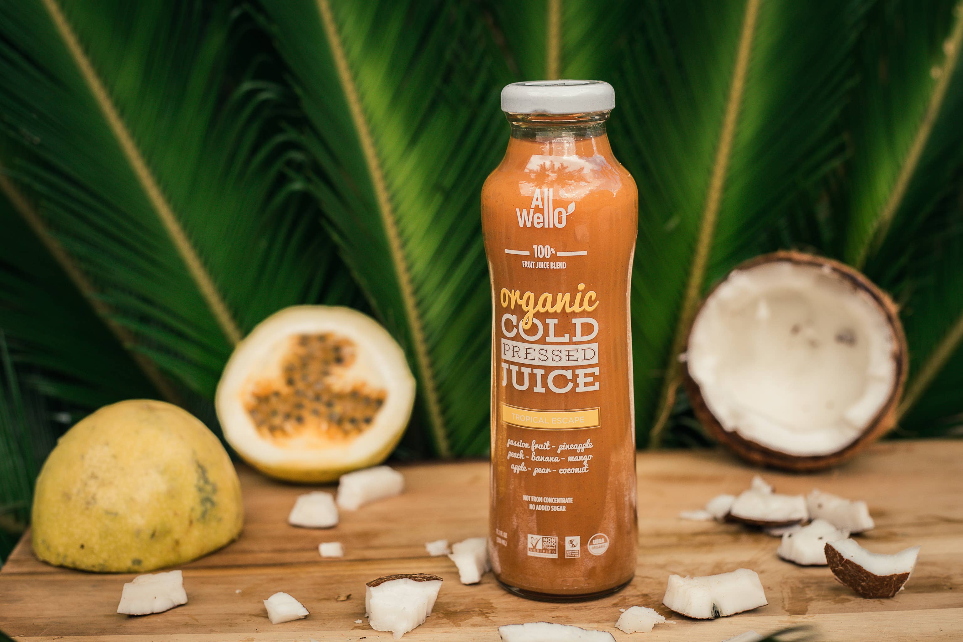 AllWellO - Wholesale Wellness Juice/Tonic - Organic Cold-Pressed Tropical Escape Juice3
