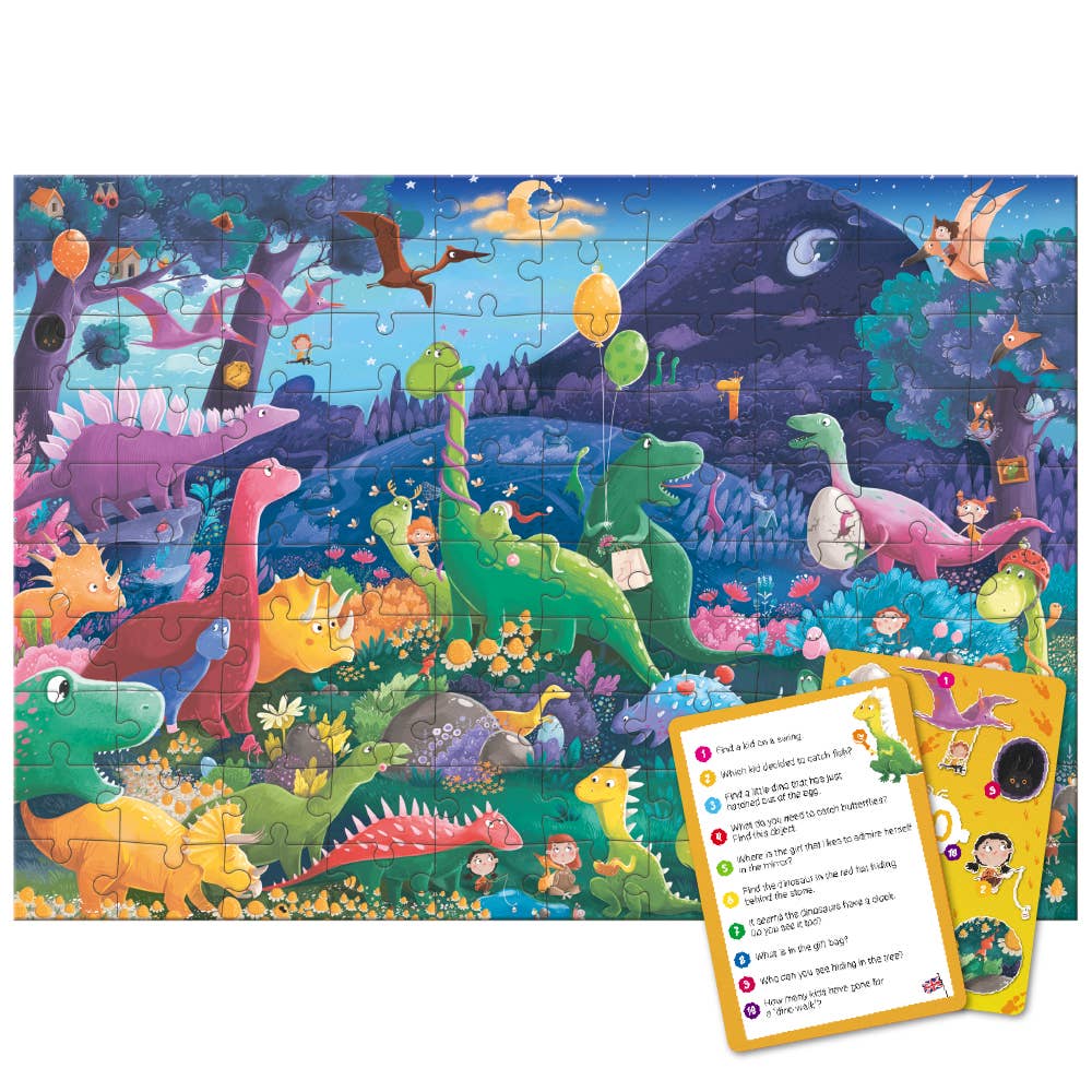 DoDo Brand - Wholesale Puzzle - Kids - Interactive Puzzle For Kids - Look & Find Dinos6
