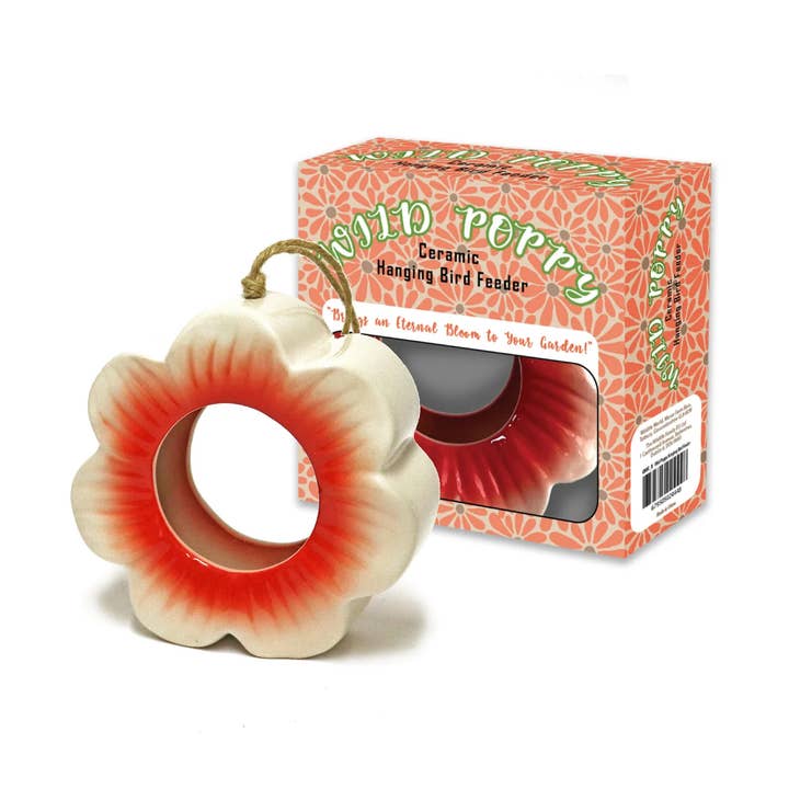 Wild Poppy Ceramic Hanging Bird Feeder and other Purchase wholesale bird food. Free returns & net 60 terms on Faire trending on Faire.