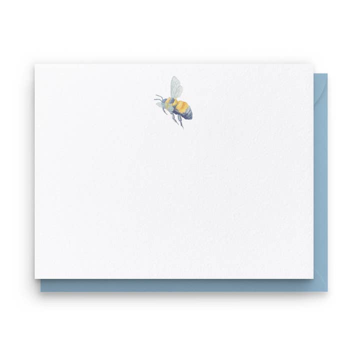 Watercolor Bee Notecards | Set of 8 for wholesale by Ellen Davis Creative