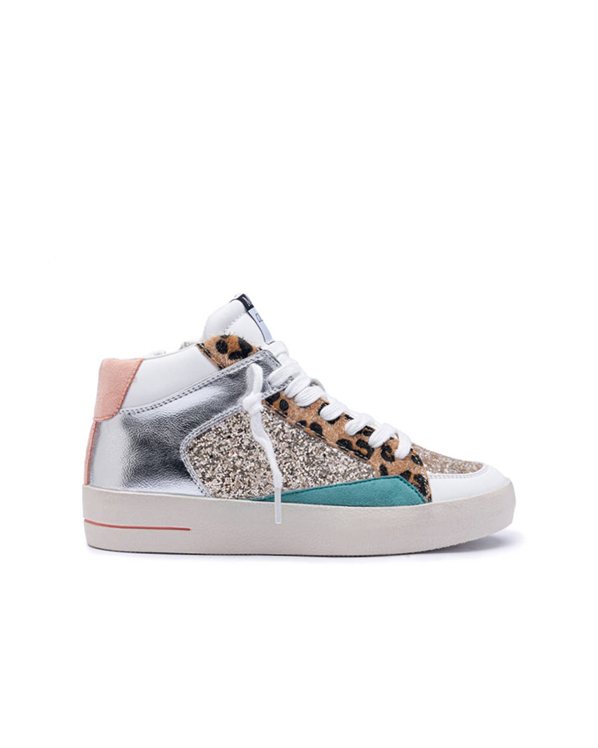 CEREZA - Wholesale Lifestyle Sneakers - Women's - Women's High-cut Platform Sneakers with with glitter detail13