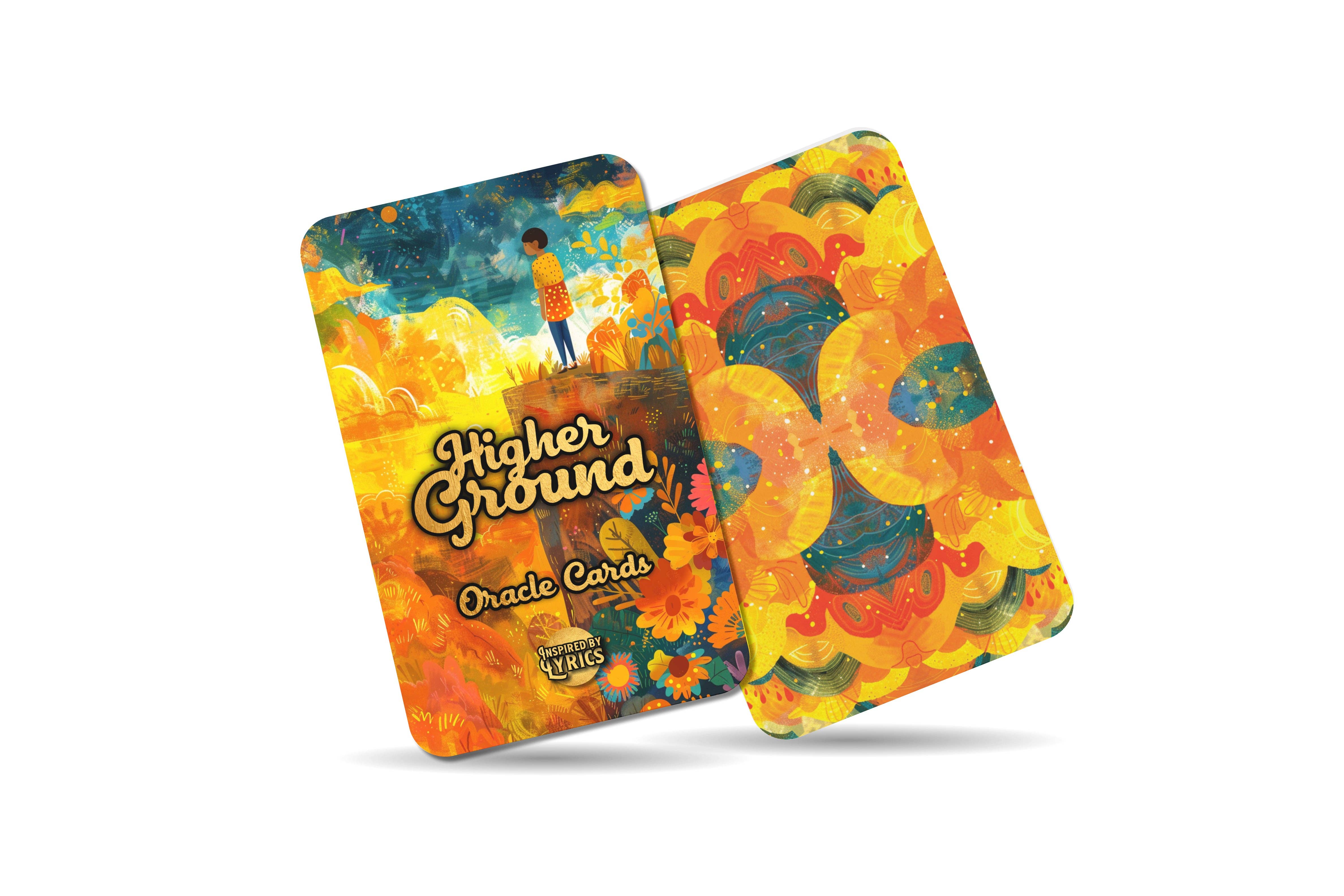 Ibiza Tarot USA - Vente Cartes de tarot - Higher Ground Oracle Cards - Un voyage spirituel unique - Inspiré des paroles - Cartes de pleine conscience8