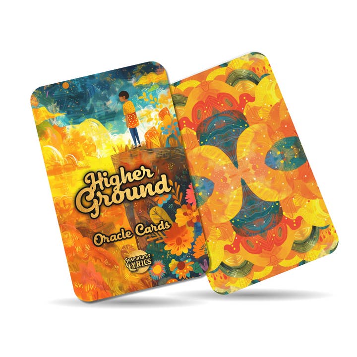 Ibiza Tarot USA - Vente Cartes de tarot - Higher Ground Oracle Cards - Un voyage spirituel unique - Inspiré des paroles - Cartes de pleine conscience8