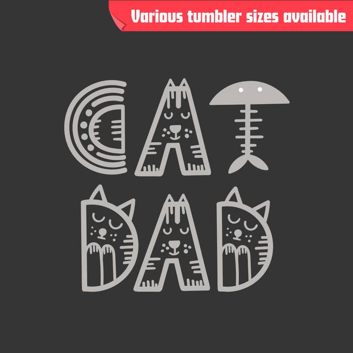 Beach, Cats & Wine – Engroshandel Thermokop – Kat Far Polar Camel Tumbler - Forskellige størrelser tilgængelige