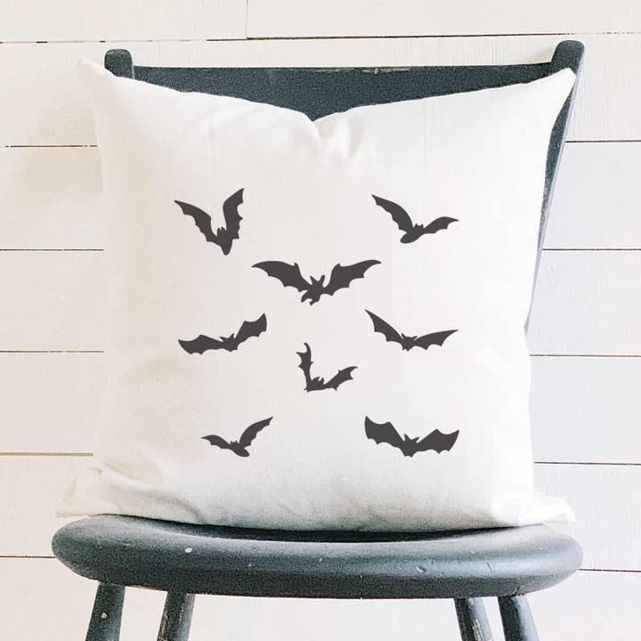 Natural Bats - Square Halloween Pillow for wholesale on Faire