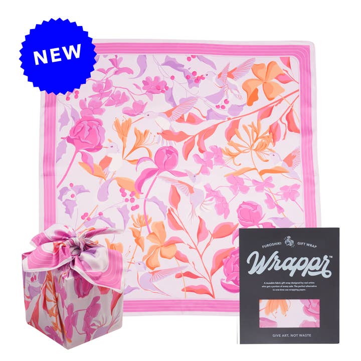 Wrappr - Wholesale Flat Wrap - Furoshiki Gift Wrap by Danni Ha | 18", Recycled Polyester1