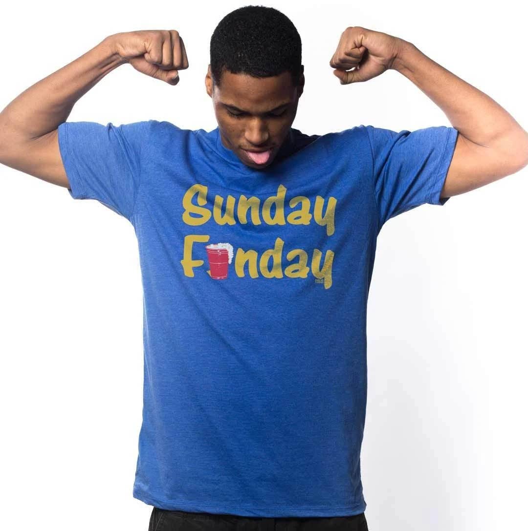 Solid Threads - Wholesale Screen Printed T-Shirt - Unisex - Men's Sunday Funday T-shirt1