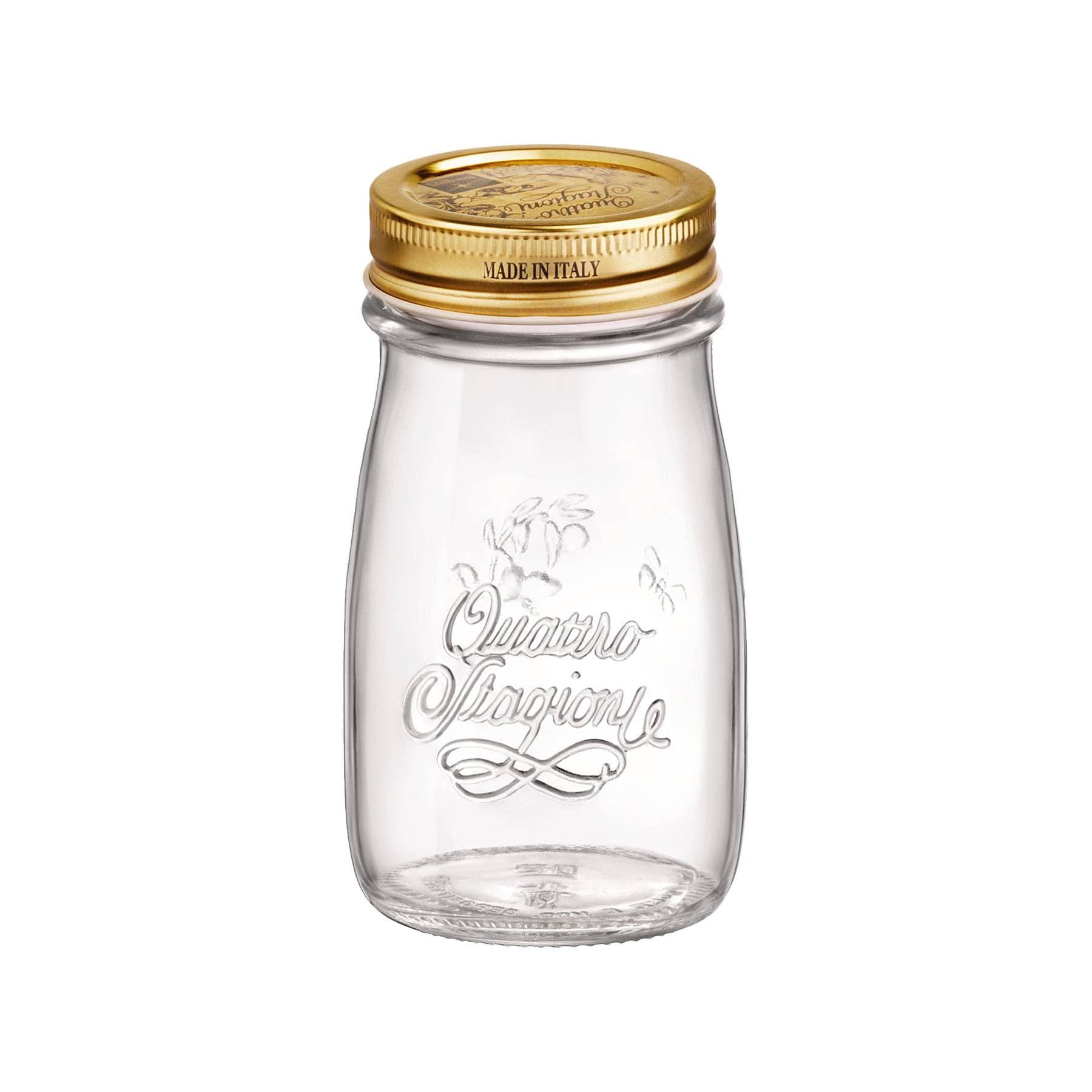 Rinkit Ltd - Wholesale Jar - 200ml Quattro Stagioni Glass Bottle with Screw Top Lid0