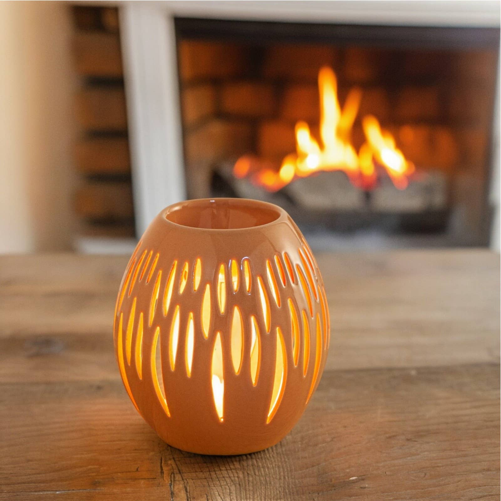 Zen'Arôme - Wholesale Oil Warmer - Ceramic Oval Wax Melter for Scented Wax Melts Terra5