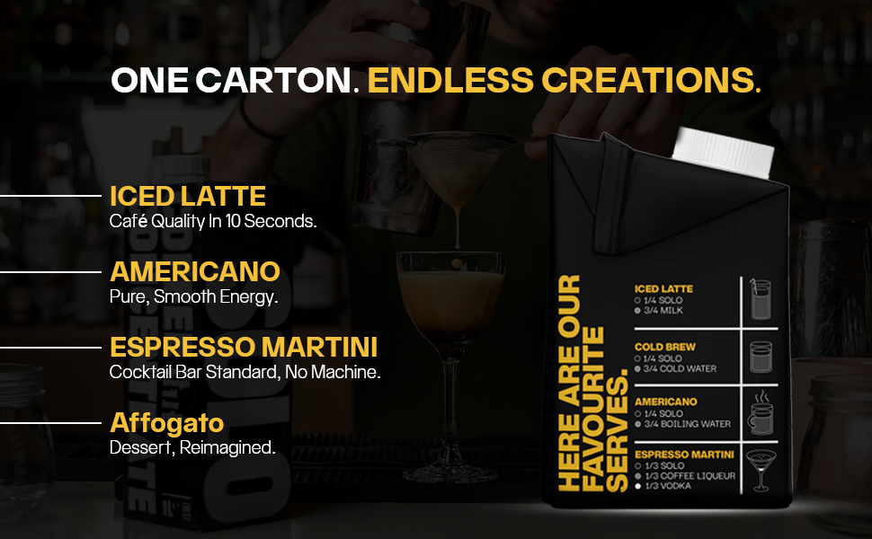 Solo Coffee - Wholesale Iced Coffee/Cold Brew - Expresso Strength Cold Brew Coffee Concentrate (32oz). 2