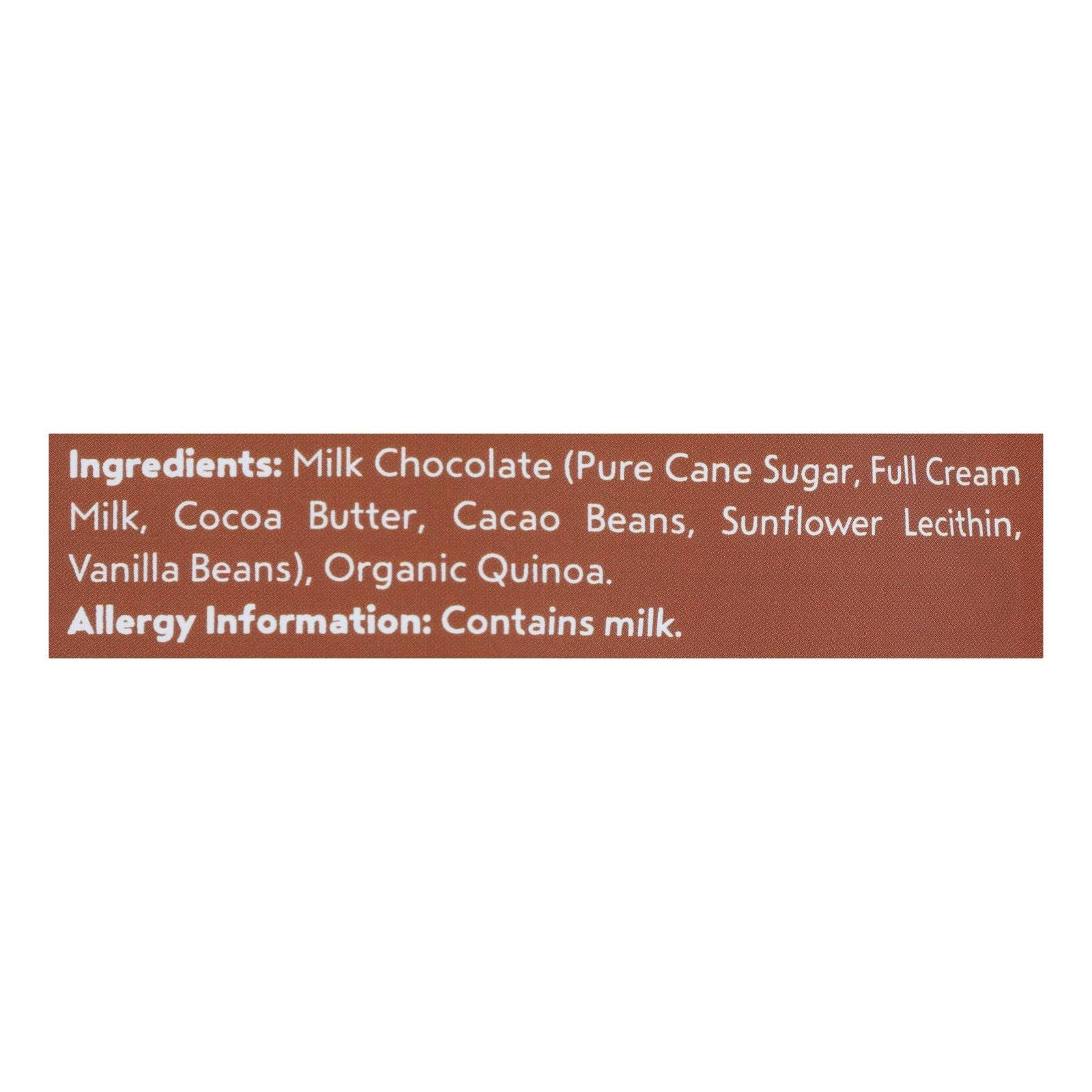 Ware Spark - Wholesale Chocolate Covered Sweets - Undercover Quinoa - Crispy Quinoa Milk Choco - Case Of 12 - 2 Oz2