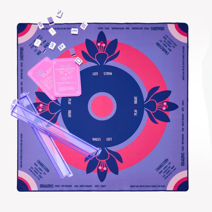 Oh My Mahjong - Wholesale Board Game - Lilac Preppy Soiree Mat