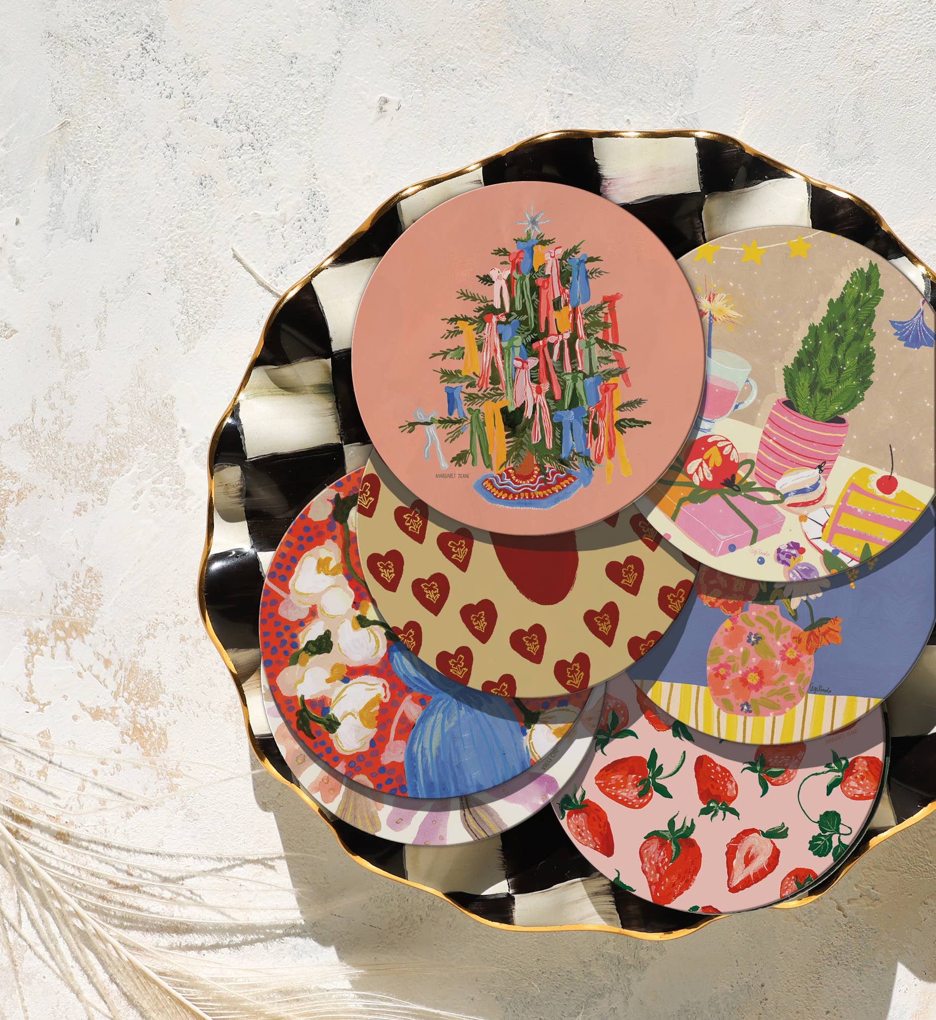 Seedlings - Wholesale Coasters - Christmas Bows Coaster2