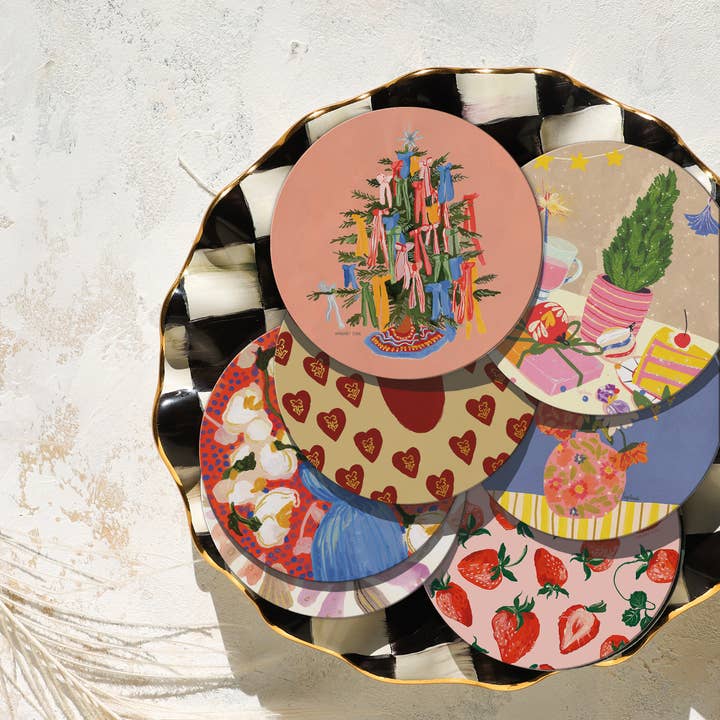 Seedlings - Wholesale Coasters - Christmas Bows Coaster2