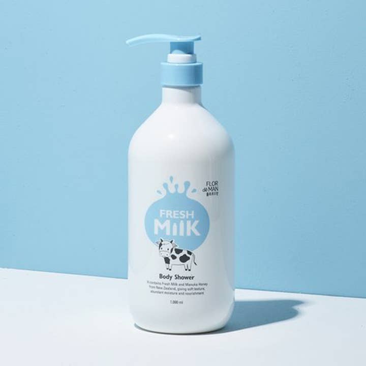Douche pour le corps au lait frais Flor de Man (1000 ml) pour la vente par Naisture
