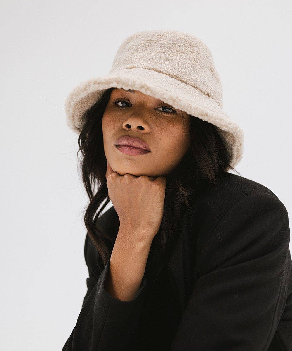Gigi Pip - Wholesale Bucket Hat - Women's - Jackson Sherpa Bucket Hat6