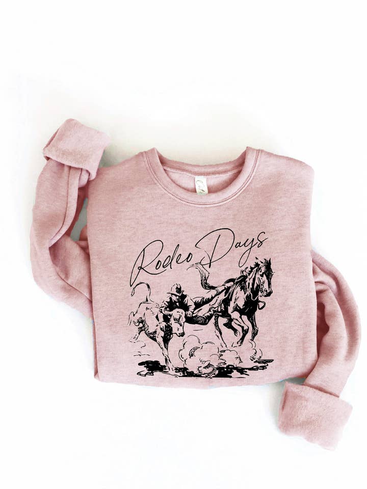 Moletom Unissex RODEO DAYS com Estampa e Corte Confortável por atacado de OAT COLLECTIVE