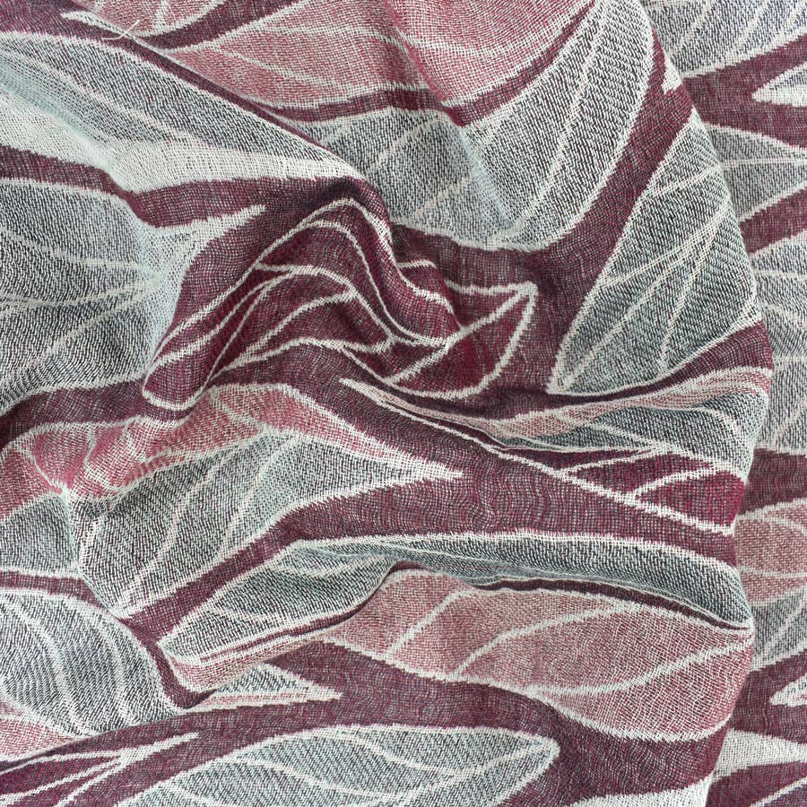 Dupatta Designs - Wholesale Scarf - Women's - Devorah Woven Leaf Scarf1