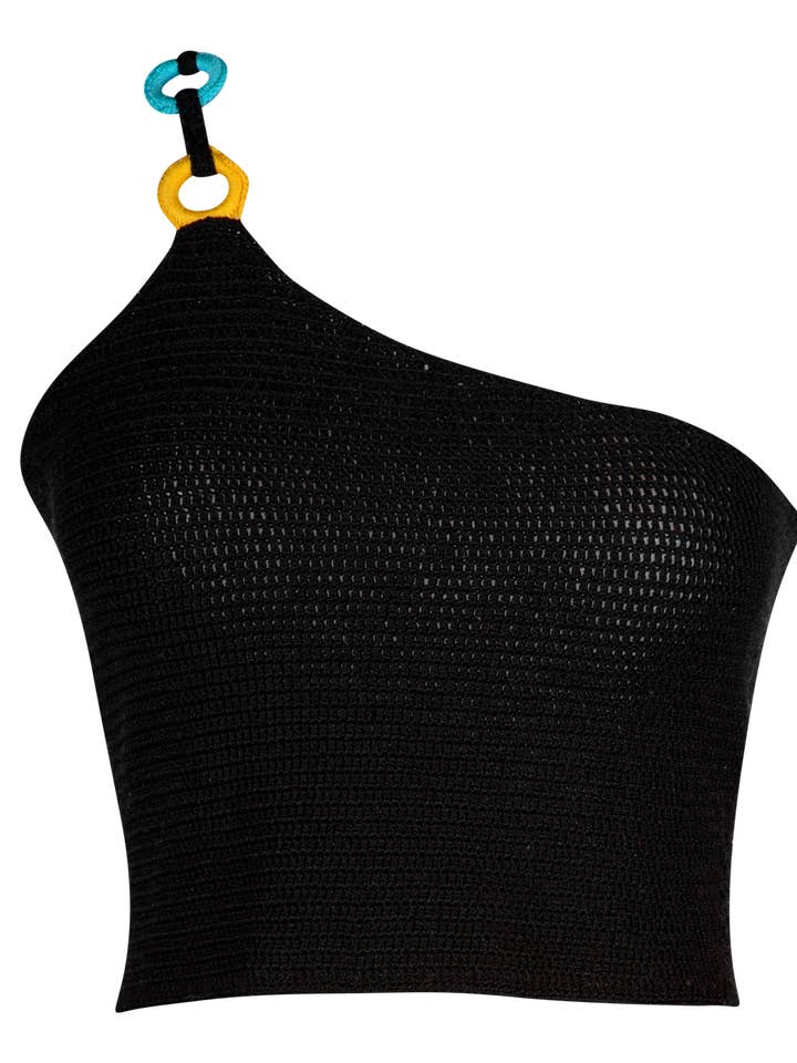 Jua Top Black för wholesale av PIPIKINI Beachwear