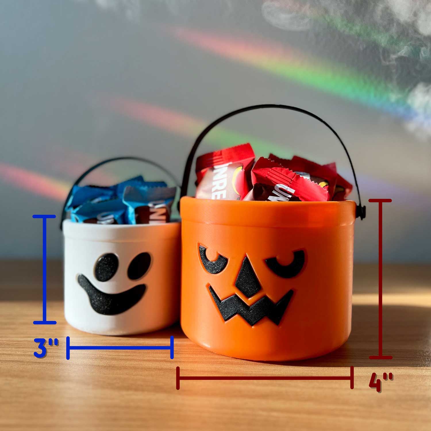Daisy Wood Design - Wholesale Plant Pot - Mini Boo Buckets – Ghost & Pumpkin Halloween Decor6
