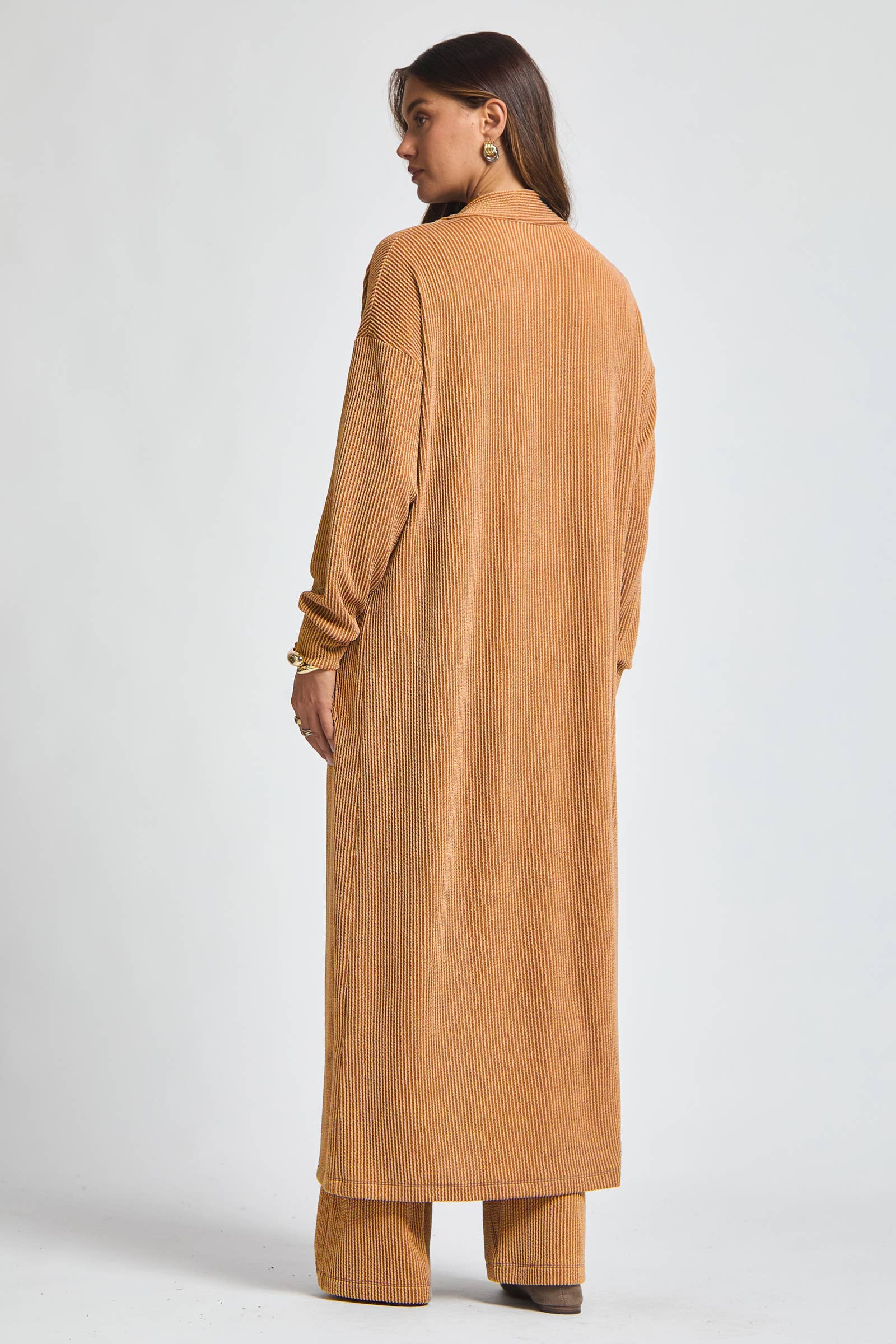 Dear Scarlett - Wholesale Top & Pant Set (NOT Loungewear) - Women's - Longline Cardigan + Relaxed Pants 2 Piece4