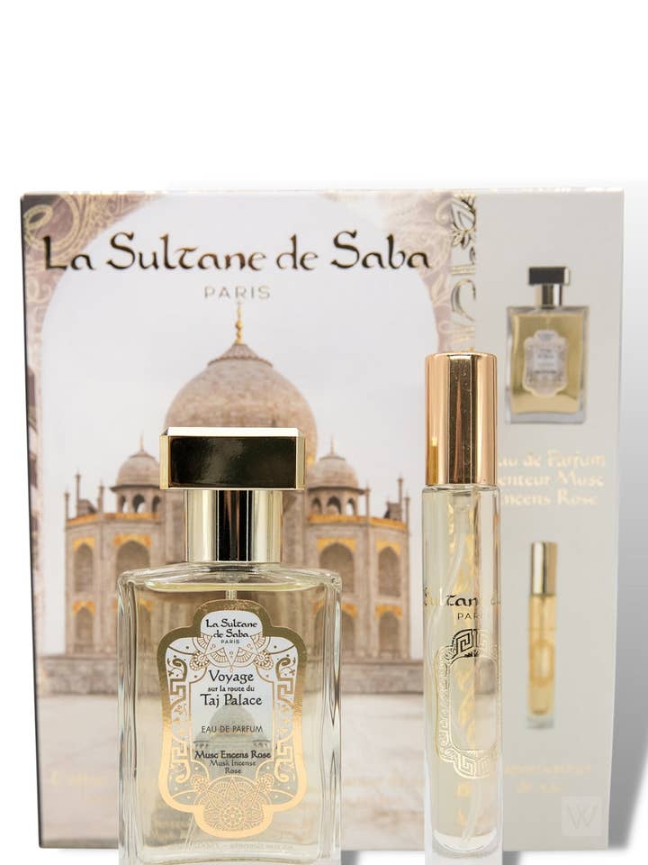 Coffret cadeau de parfum - Taj Perfume + Travel Spray pour la vente par La sultane de Saba