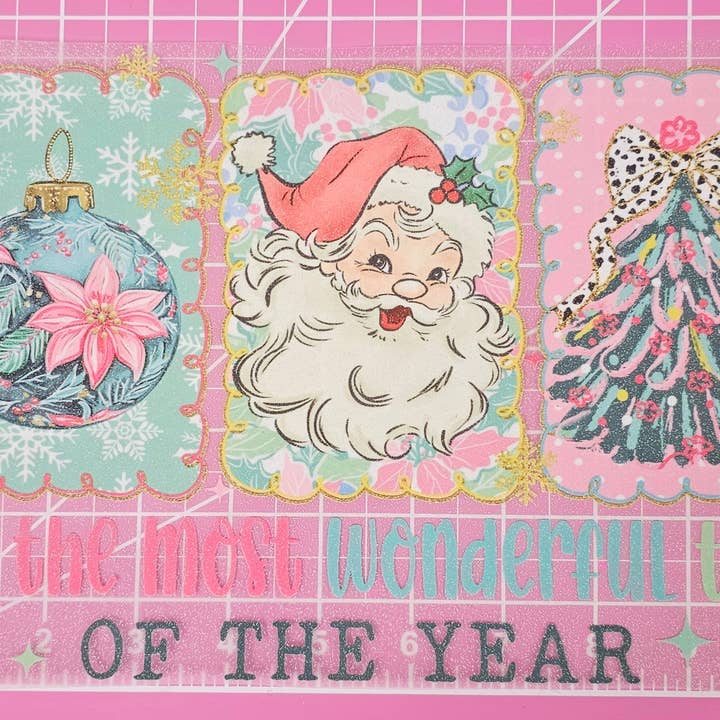 Scratch Decor - Wholesale Sublimation Transfer - Most Wonderful Time Of The Year Christmas Glitter DTF Iron On Transfers