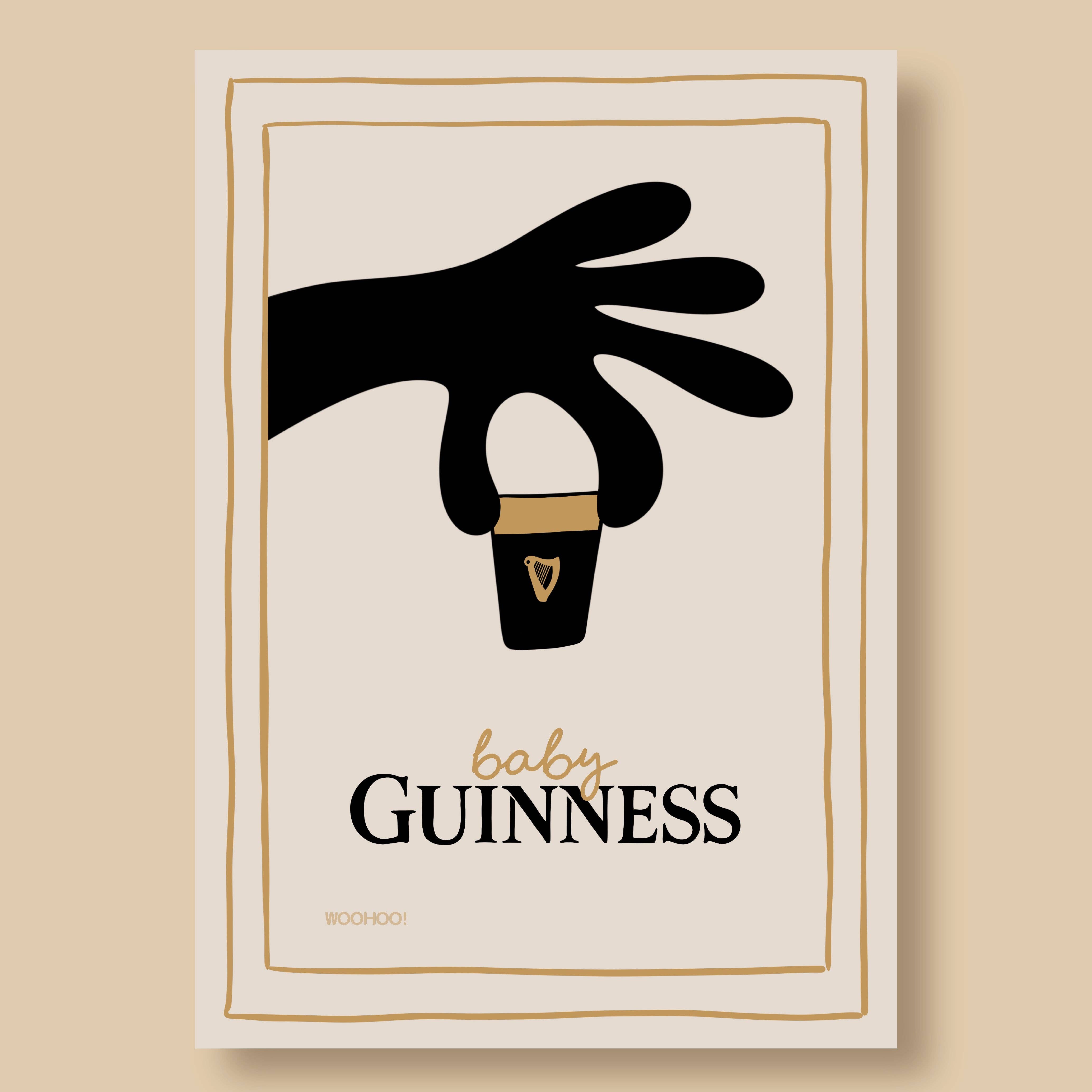 Woo Hoo Prints – wholesale Art print – BABY GUINNESS PRINT0